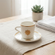 Coffee Cup and Saucer Set - 6 Pcs